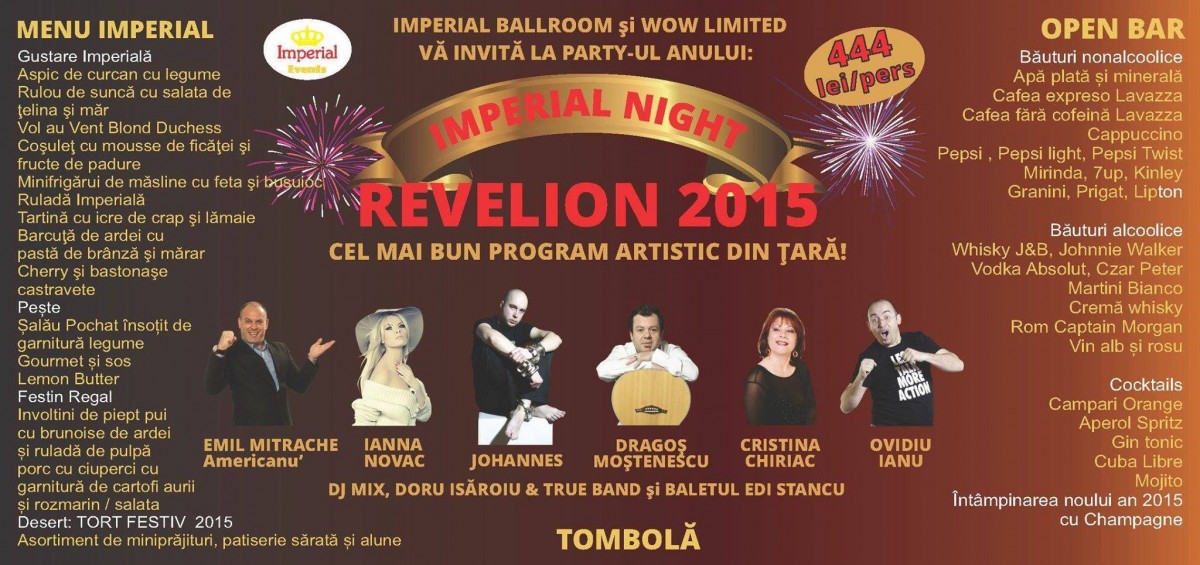 Revelion 2015 Imperial Ballroom