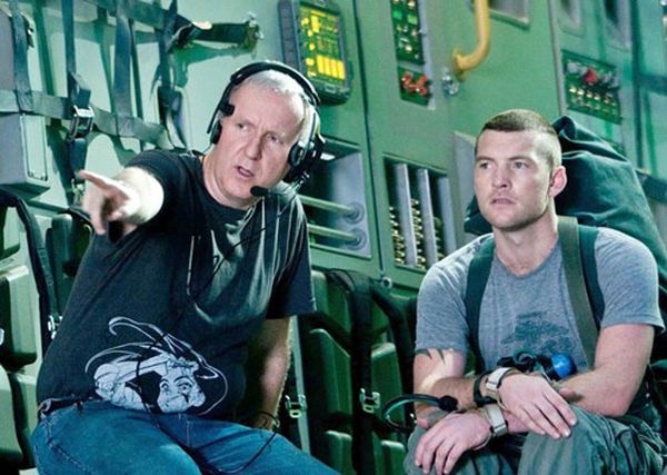 james-cameron and sam Worthington 2