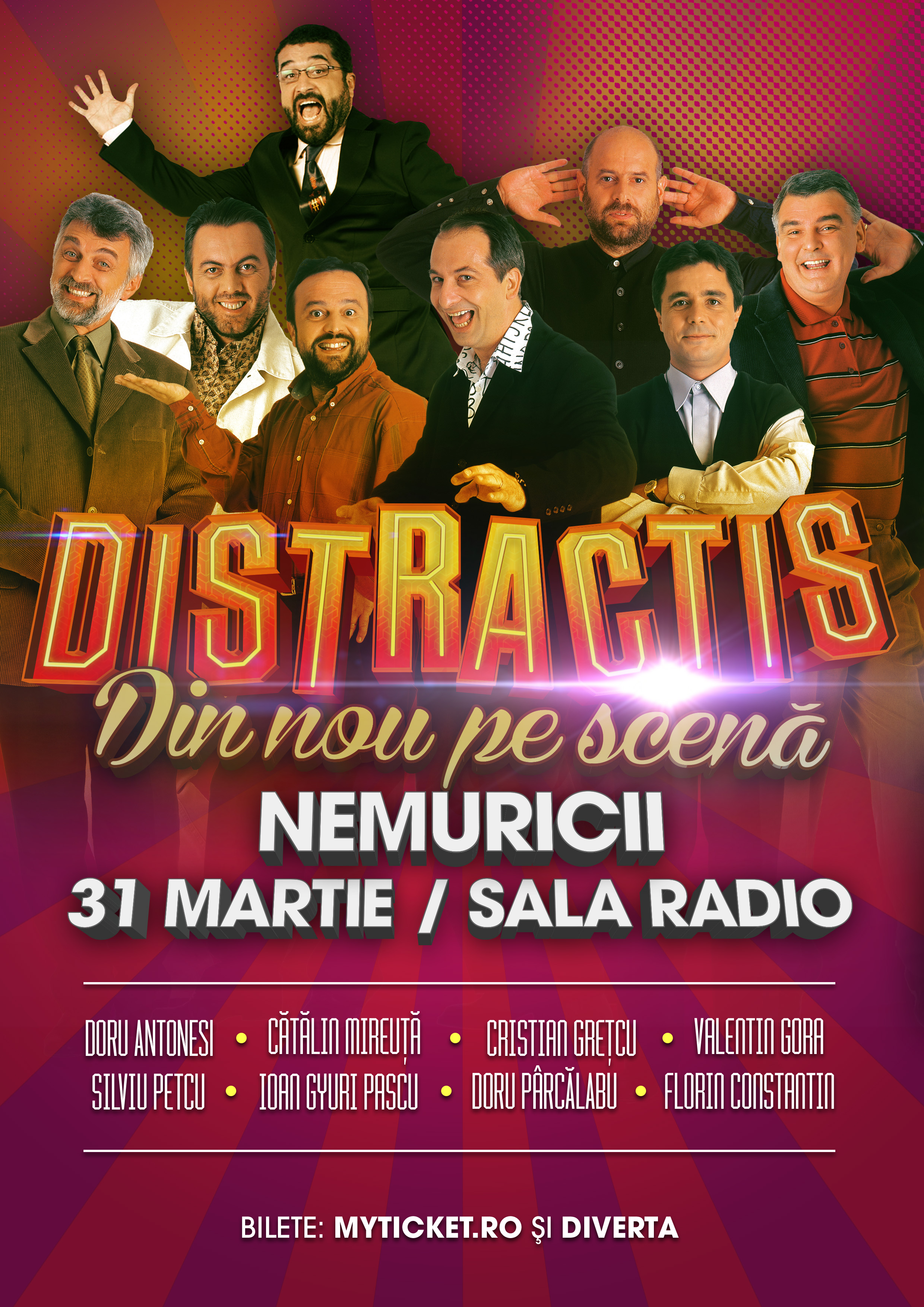 Membrii Distractis au inceput pregatirile pentru show-ul de la Sala Radio -video de la repetitii-