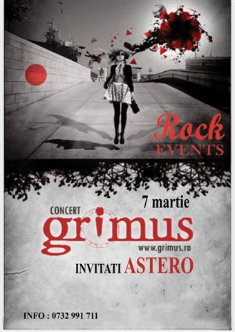 Grimus si Astero concerteaza in Bucuresti pe data de 7 martie