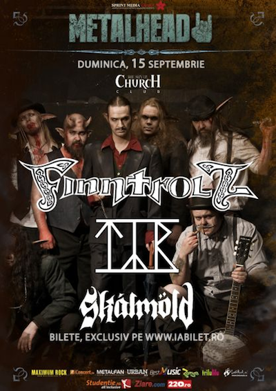 Finntroll, TYR si Skalmold vor concerta la Bucuresti