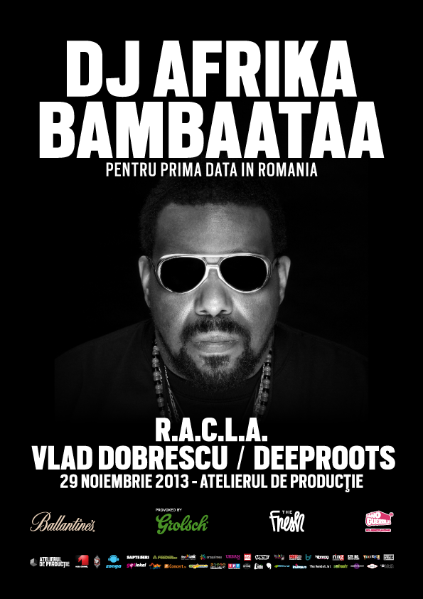 Afrika Bambaataa, regele electro funk-ului, pentru prima oara in Romania