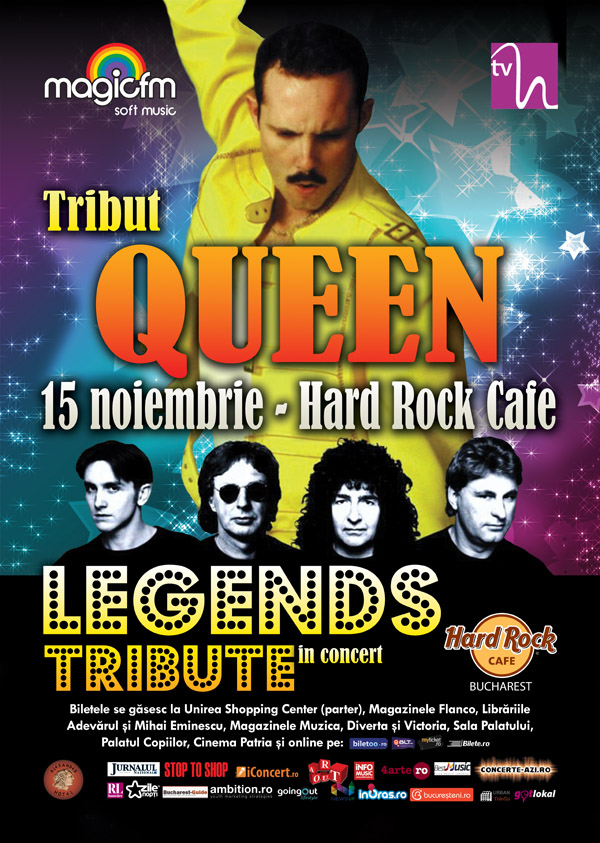 Tributul QUEEN premiat in Marea Britanie ajunge la Hard Rock Cafe pe 15 noiembrie