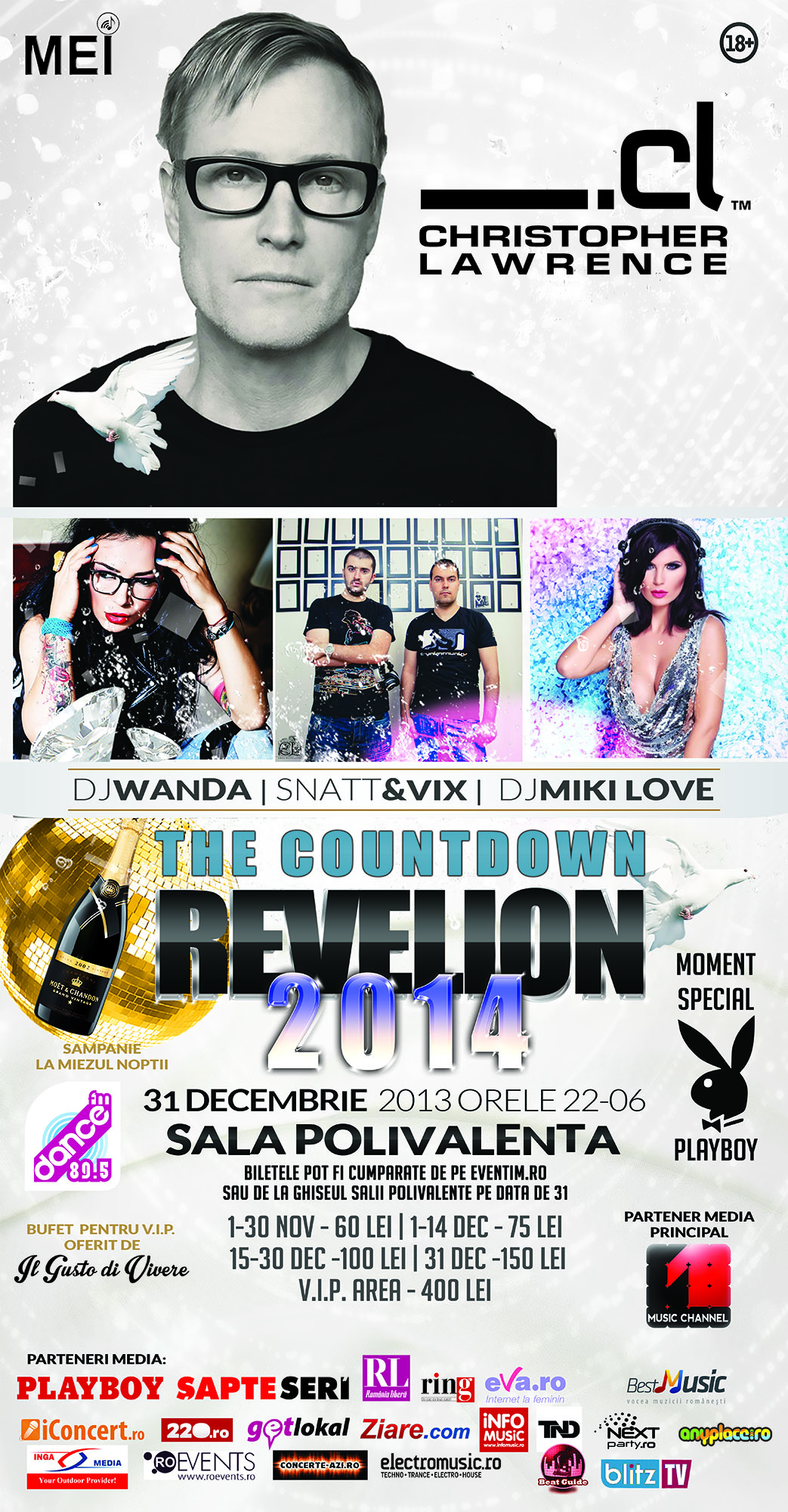 S-au pus in vanzare biletele pentru “The Countdown 2014”, mega-party de revelion la SALA POLIVALENTA!