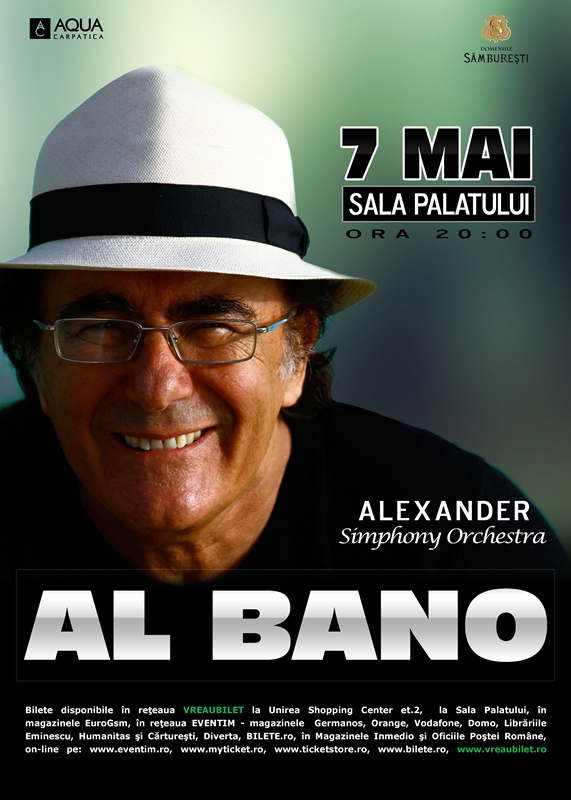 Al Bano si orchestra simfonica la Sala Palatului