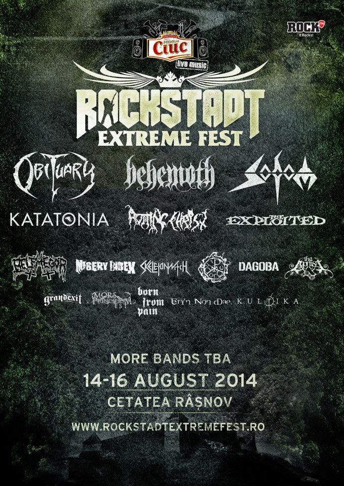 Afisul Rockstadt Extreme Fest 2014 este completat cu inca patru nume