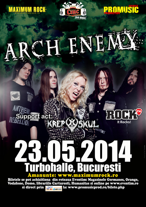 Krepuskul va canta in deschiderea concertul Arch Enemy