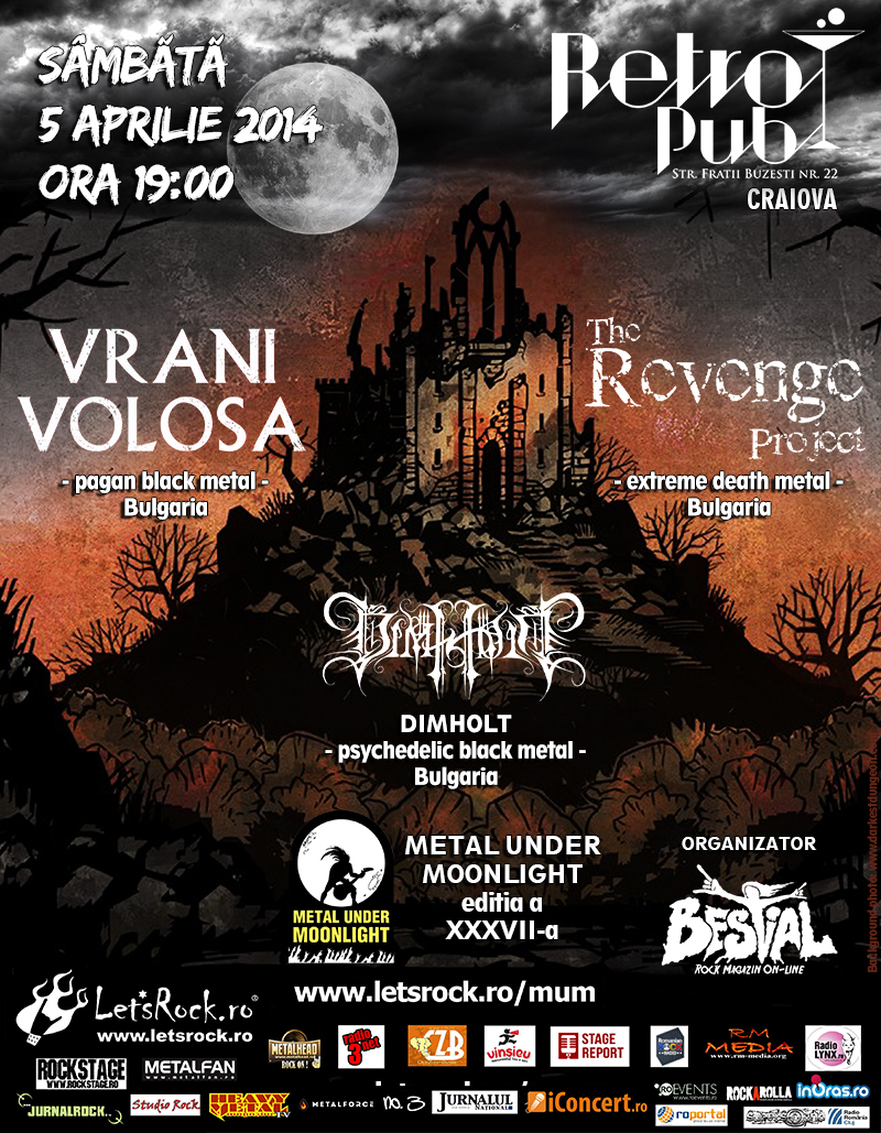 Show black metal 100% bulgaresc cu Vrani Volosa, The Revenge Project si Dimholt la Craiova