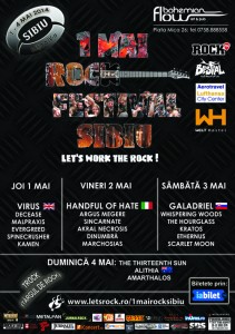 Afis 1 Mai Rock Fest Sibiu 2014