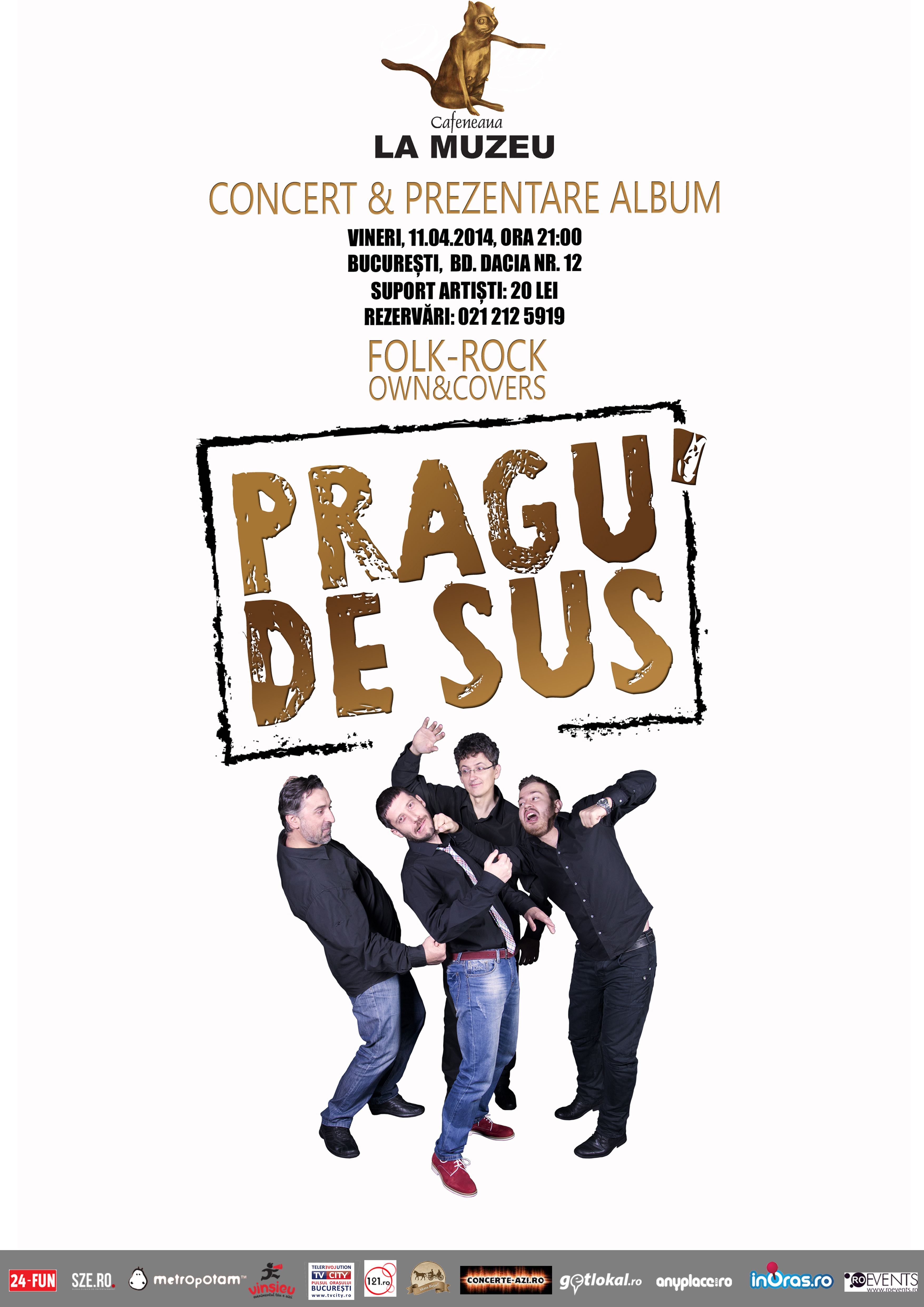 PRAGU’ DE SUS – concert & prezentare de album la BUCUREȘTI