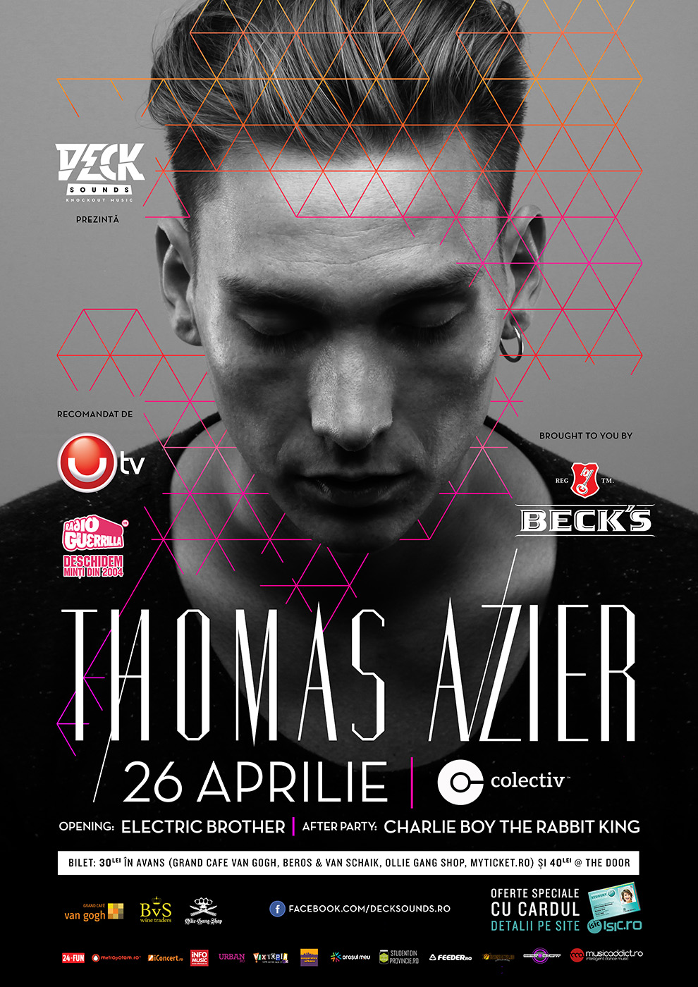 Electric Brother si Charlie Boy alaturi de Thomas Azier la cel mai nou eveniment Deck