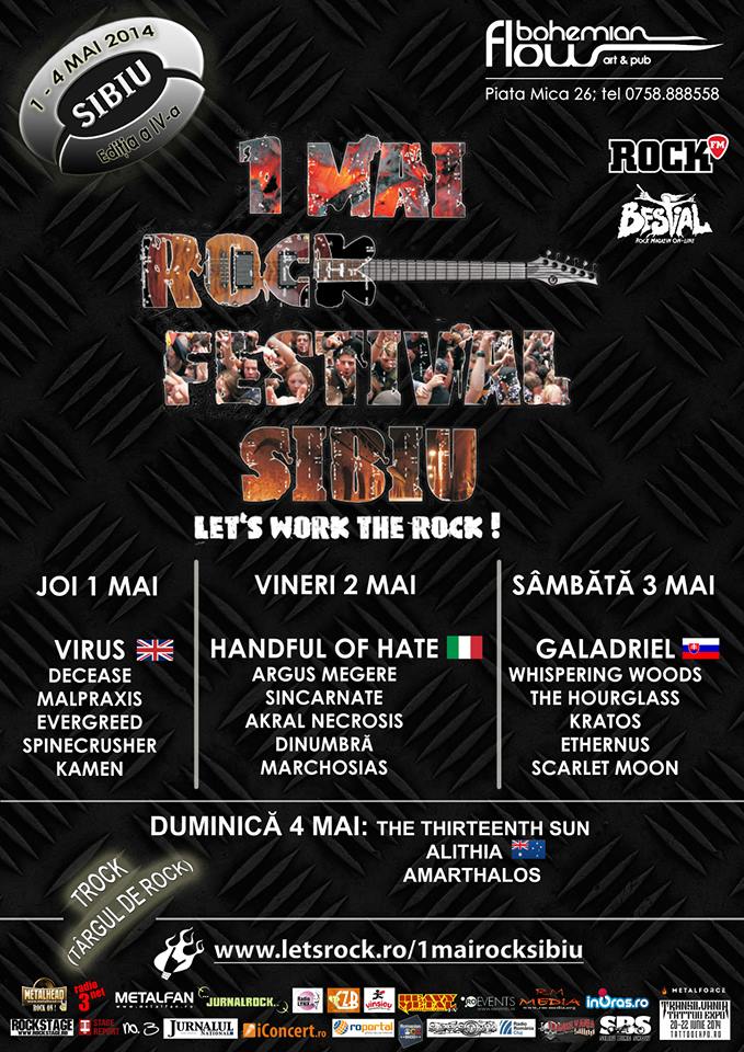 afis final 1 Mai Rock Fest 2014