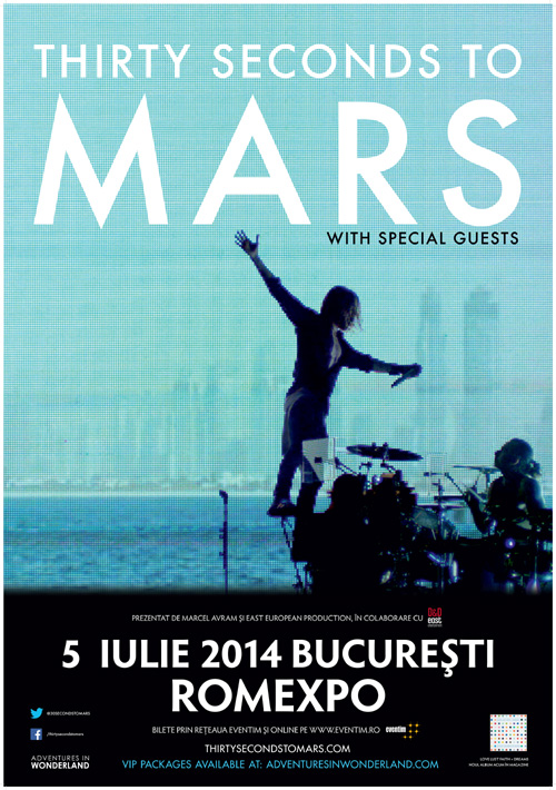 Data concertului Thirty Seconds To Mars a fost schimbata