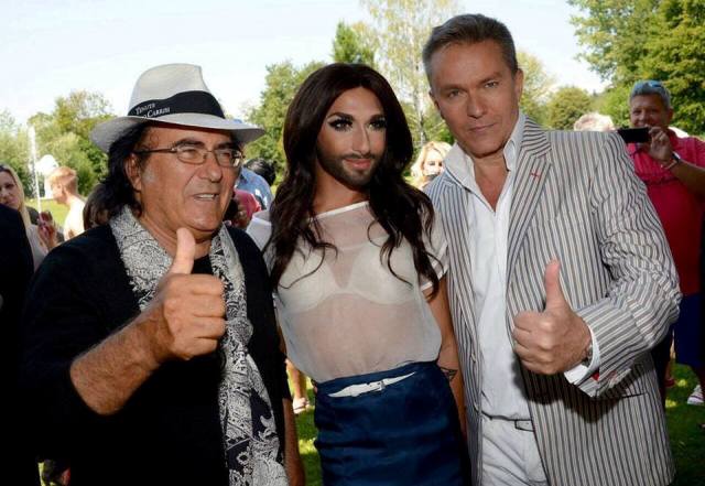 Al Bano, pe aceeasi scena cu Conchita Wurst!