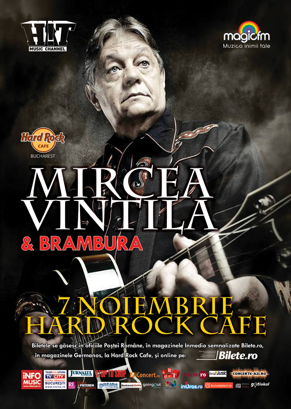 MIRCEA VINTILA o aduce pe MUSETTE pe 7 noiembrie la Hard Rock Cafe