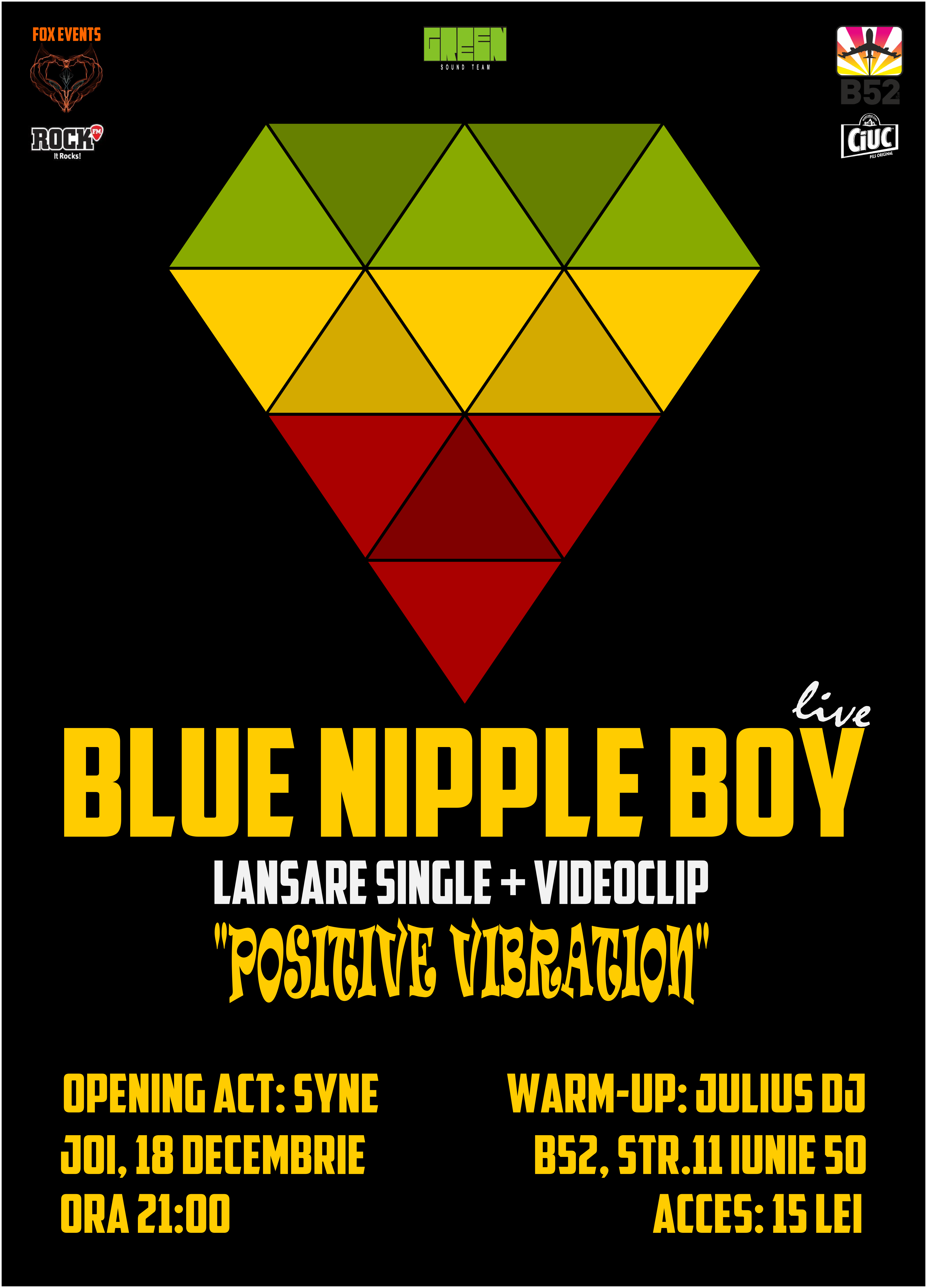 BLUE NIPPLE BOY lanseaza videoclipul Positive Vibration