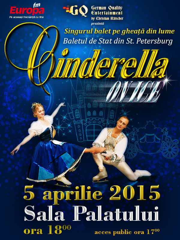 CINDERELLA ON ICE -FASCINANTA POVESTE LA BUCURESTI PE 5 APRILIE 2015