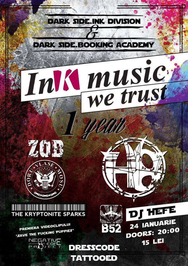 IN(K) MUSIC WE TRUST pe 24 ianuarie la Club b52