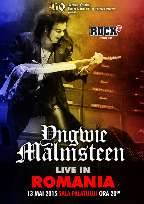 GERMAN QUALITY ENTERTAINMENT IL ADUCE IN PREMIERA IN ROMANIA PE YNGWIE MALMSTEEN