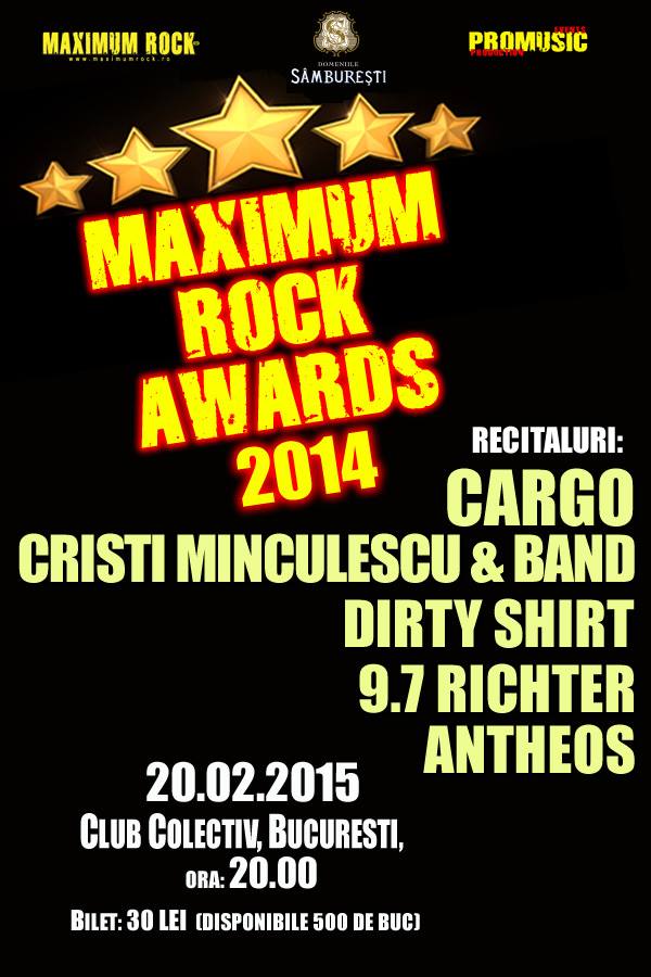 Afla totul despre Gala Maximum Rock Awards 2014