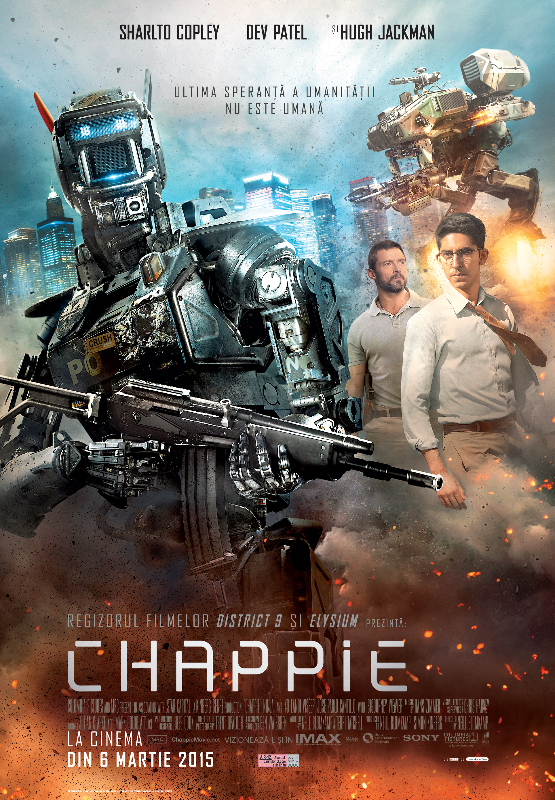 Chappie vine in cinematografele din Romania