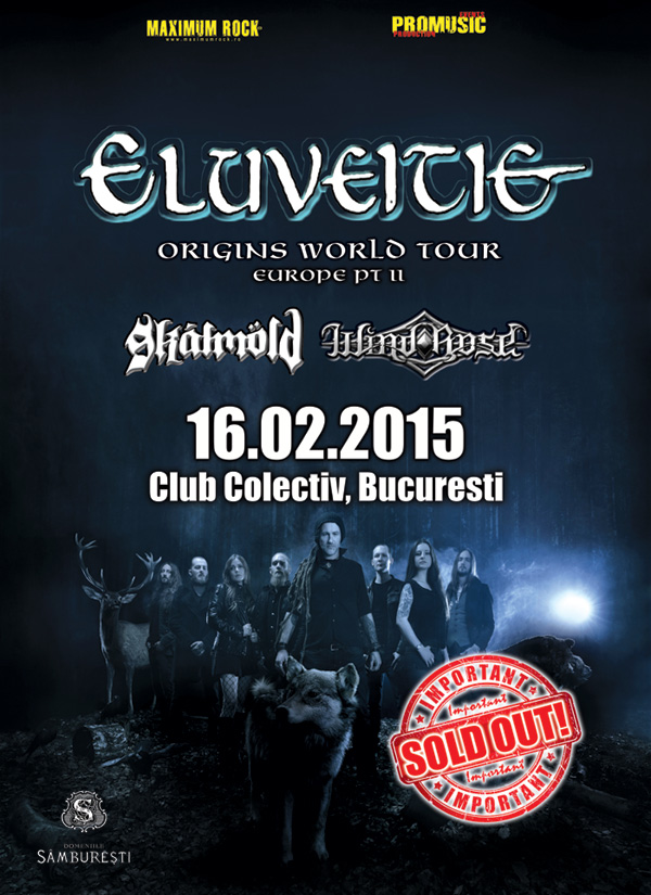 Concertul Eluveitie este SOLD-OUT! Program si reguli de acces la eveniment