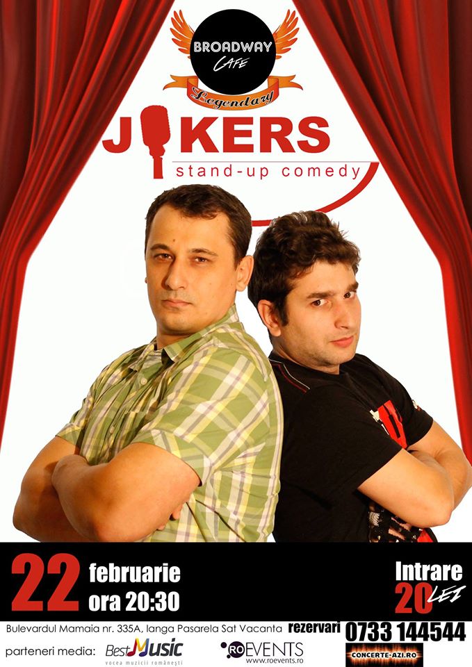 Jokers stand-up comedy in Broadway&Legendary Constanta