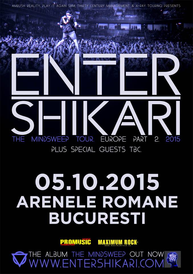 Concert Enter Shikari la Bucuresti in data de 5 octombrie 2015. Primele bilete la pret special!