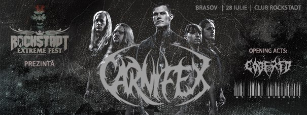 Rockstadt Extreme Fest Warmup: doua concerte CARNIFEX