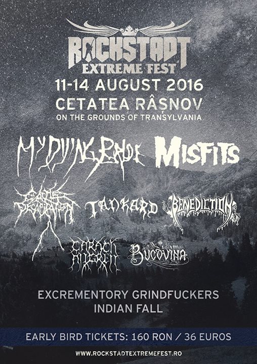 TANKARD SI BENEDICTION CONFIRMATI LA ROCKSTADT EXTREME FEST 2016