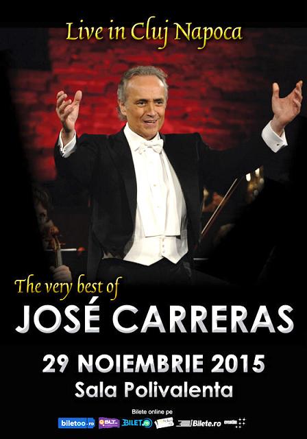 Concert José Carreras, pentru prima oara la Cluj-Napoca!