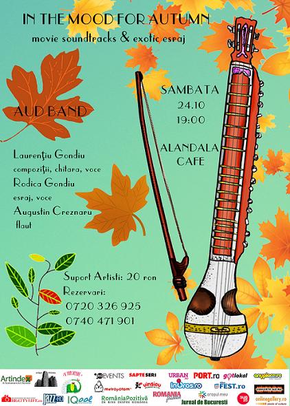 Concert Jazz – In the mood for autumn. Alandala – 24 octombrie