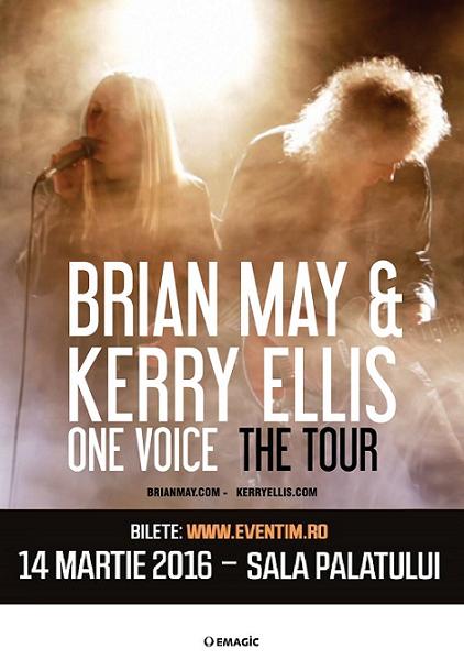 Brian May – chitaristul Queen – in premiera in Romania,  alaturi de Kerry Ellis