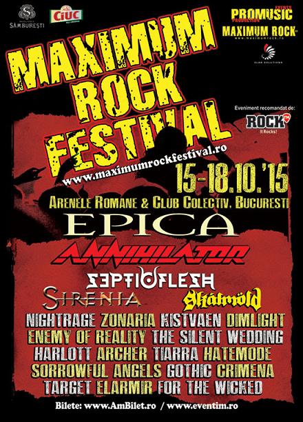 Programul complet Maximum Rock Festival