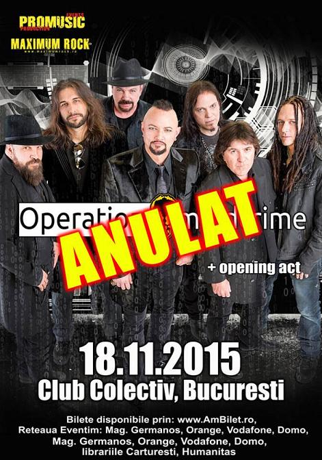 Concertul Operation: Mindcrime de la Bucuresti a fost anulat