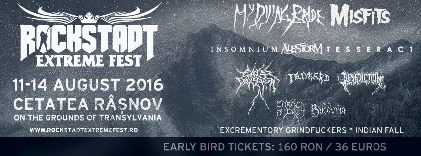 INSOMNIUM, ALESTORM SI TESSERACT CONFIRMATI PENTRU ROCKSTADT EXTREME FEST 2016!