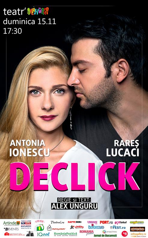 Alandala va invită la reprezentația piesei de teatru “Declick”