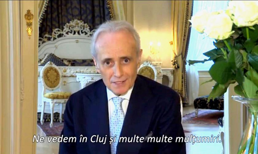 Jose Carreras le-a transmis clujenilor un mesaj!