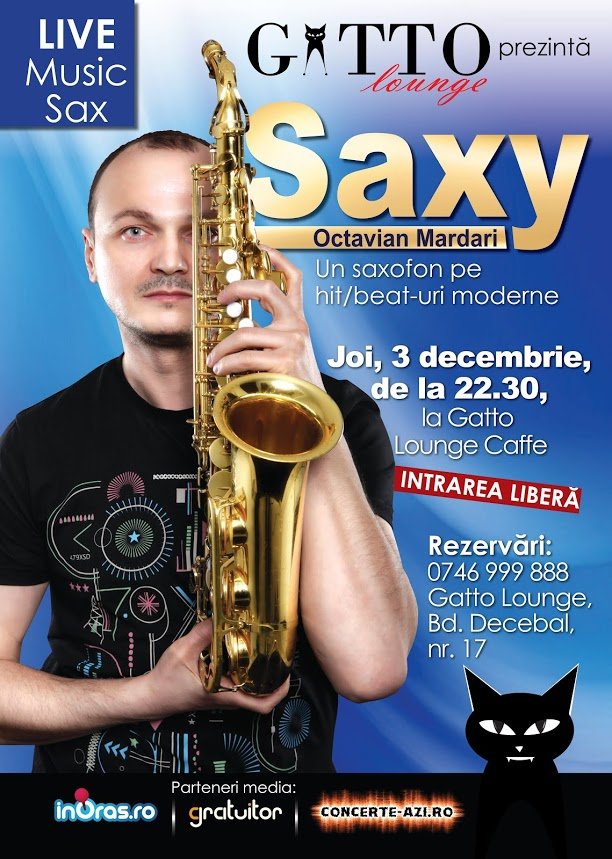 Concert Saxy la Gatto Lounge