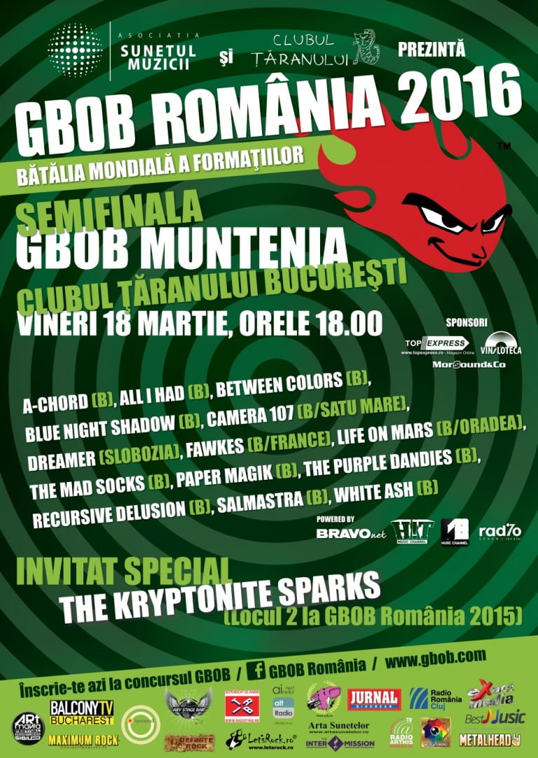 Programul final la GBOB Muntenia 2016