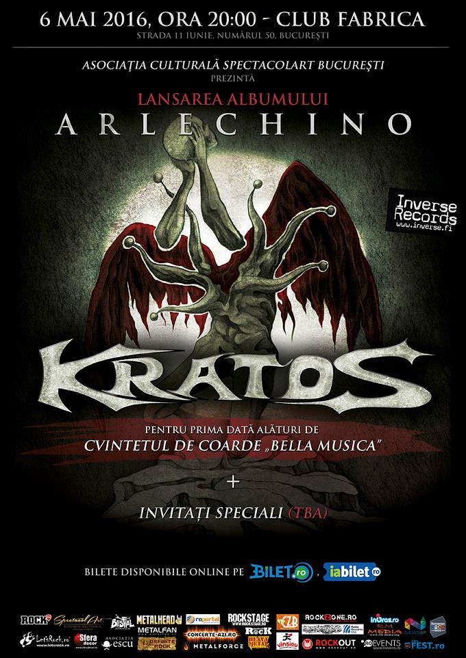 Kratos lanseaza pe 6 mai noul album: “Arlechino”