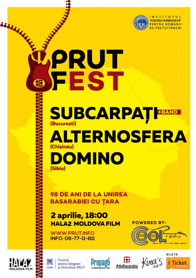 Subcarpați, Alternosfera și Domino, la prima ediție PRUT Fest din Chișinău