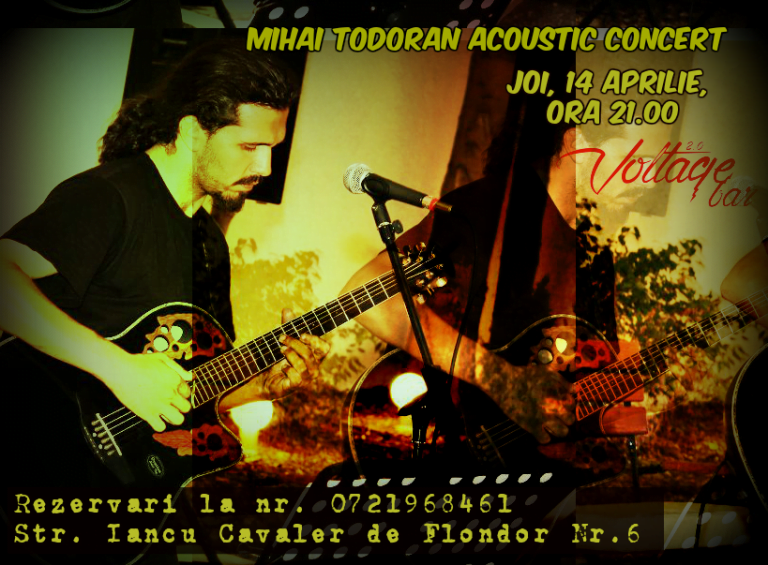 Mihai Todoran in concert acustic la Voltage Bar!