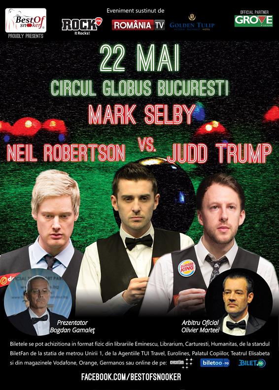 Best Of Snooker: programul meciurilor si alte informatii