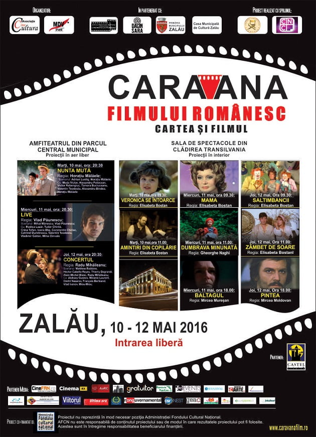 Trei zile cu proiecţii de film românesc la Zalău