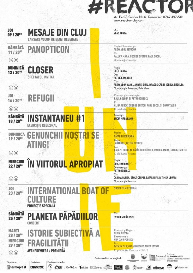 REACTOR: Programul lunii iunie