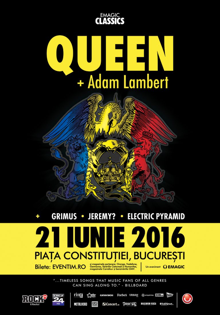 Program si reguli de acces pentru concertul  Queen + Adam Lambert, 21 iunie, Piata Constitutiei