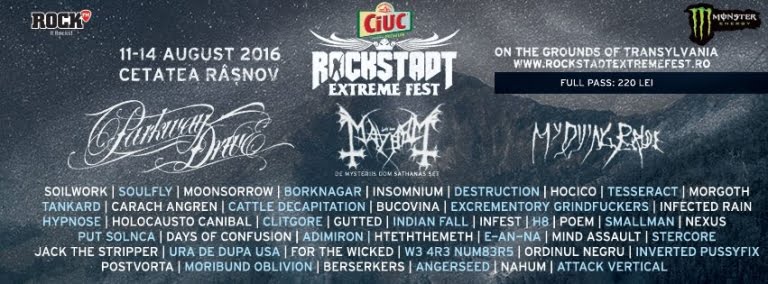 PROGRAM COMPLET ROCKSTADT EXTREME FEST 2016