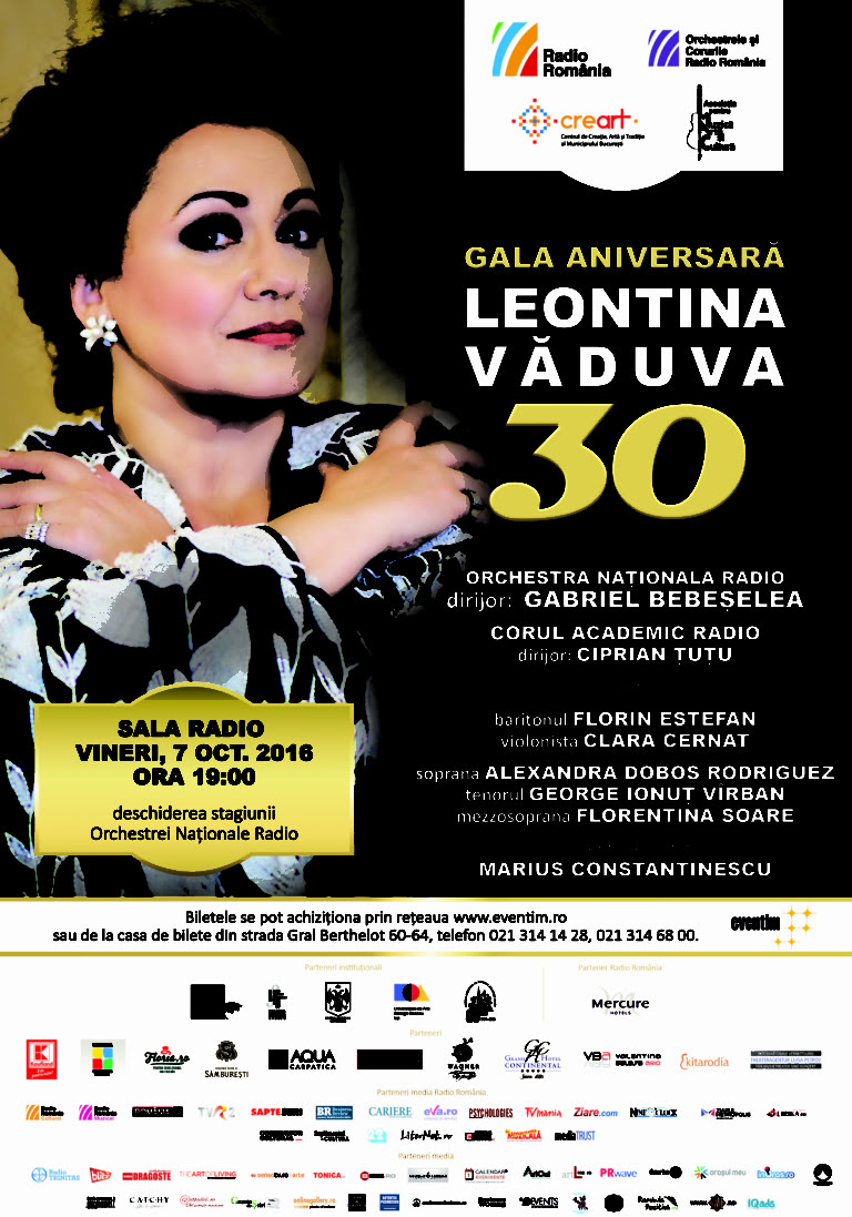 Gala Aniversară “Leontina Văduva 30”