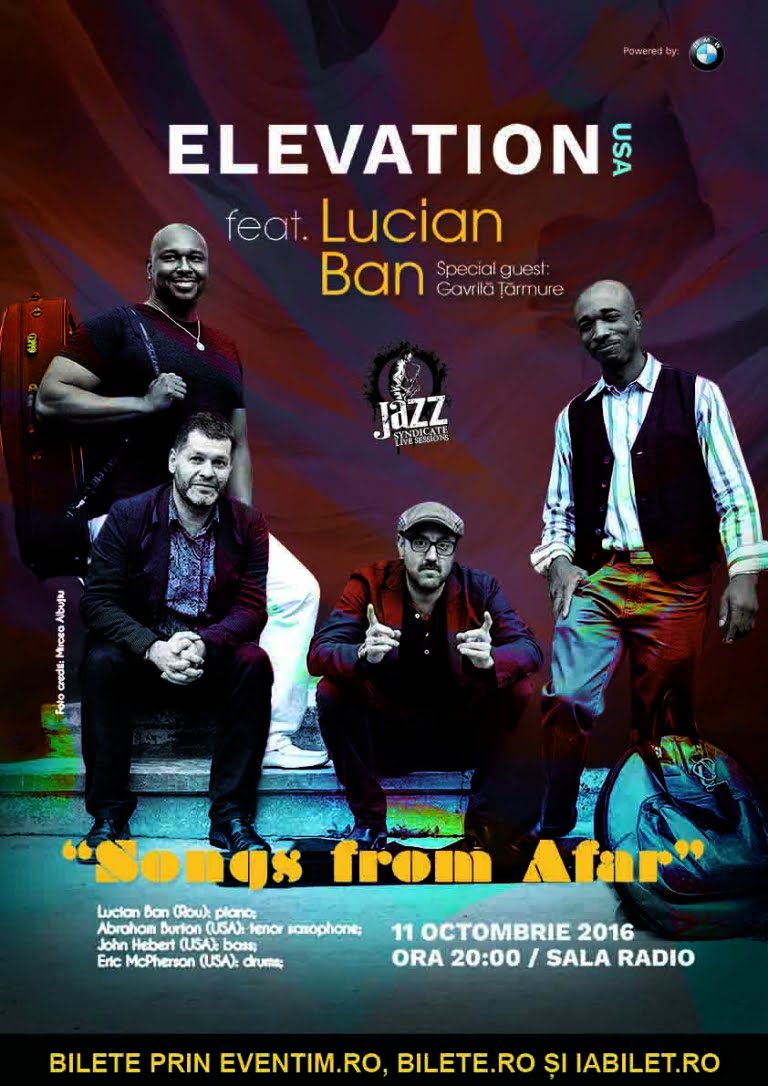 Jazz Syndicate Live Sessions prezintă Elevation feat. Lucian Ban: “Songs from Afar”